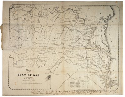 Map of the Seat of War, Savannah, Georgia, 1861 by M. B. Grant
